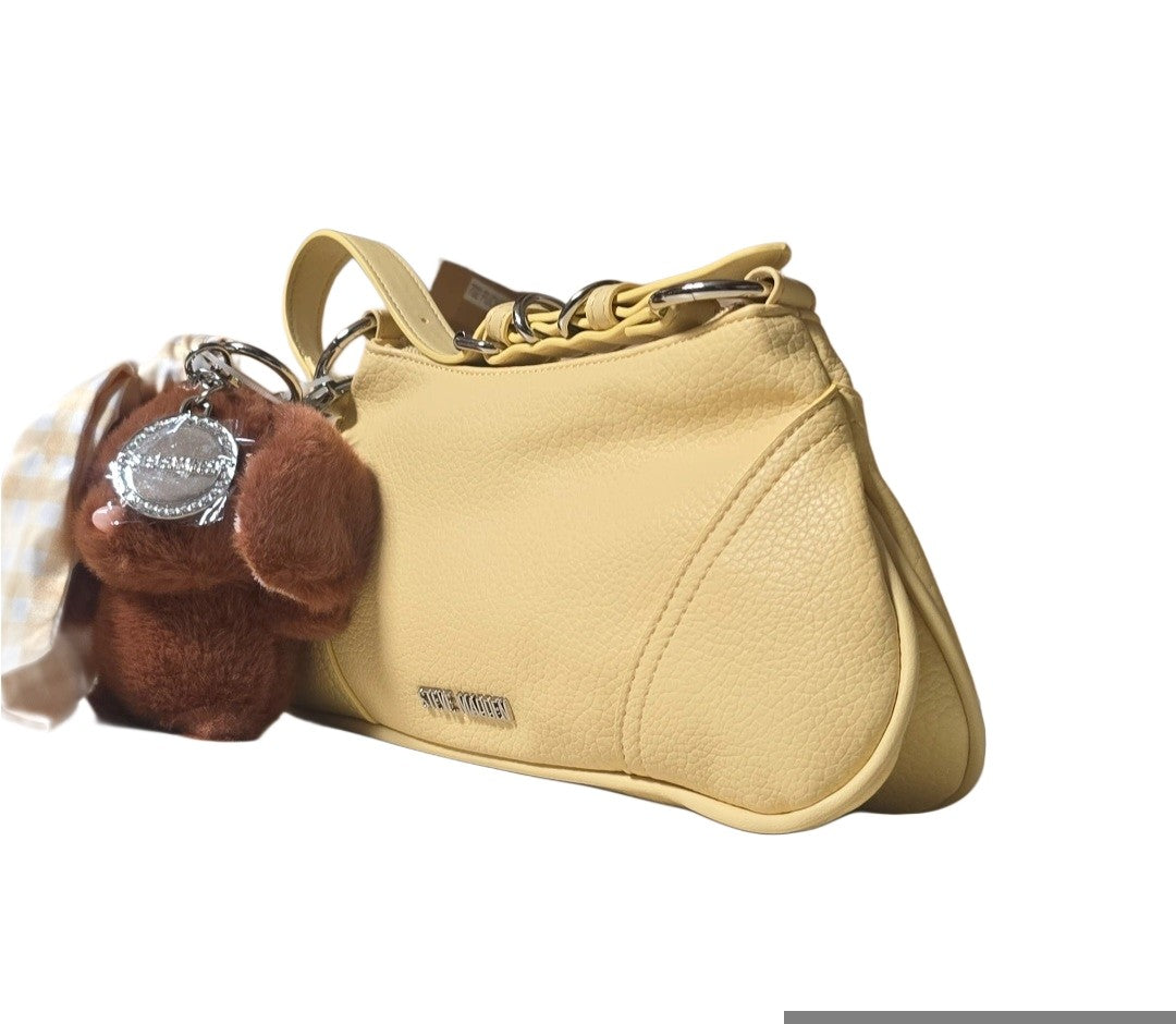 STEVE MADDEN Buttermilk BChaser update Shoulder Bag Charm, teddy - Yellow