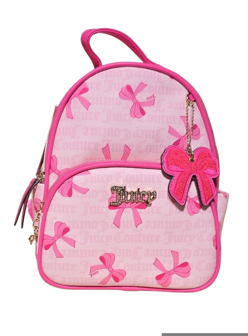 Juicy Couture Simply Sweet Backpack Coquette Bows Light Pink With Bow Charm