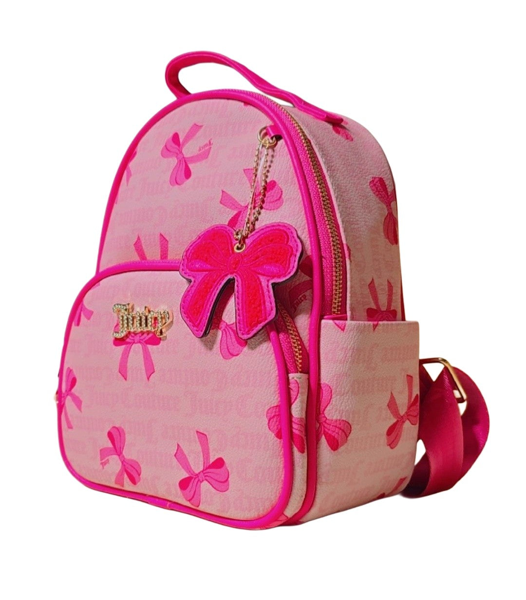 Juicy Couture Simply Sweet Backpack Coquette Bows Light Pink With Bow Charm