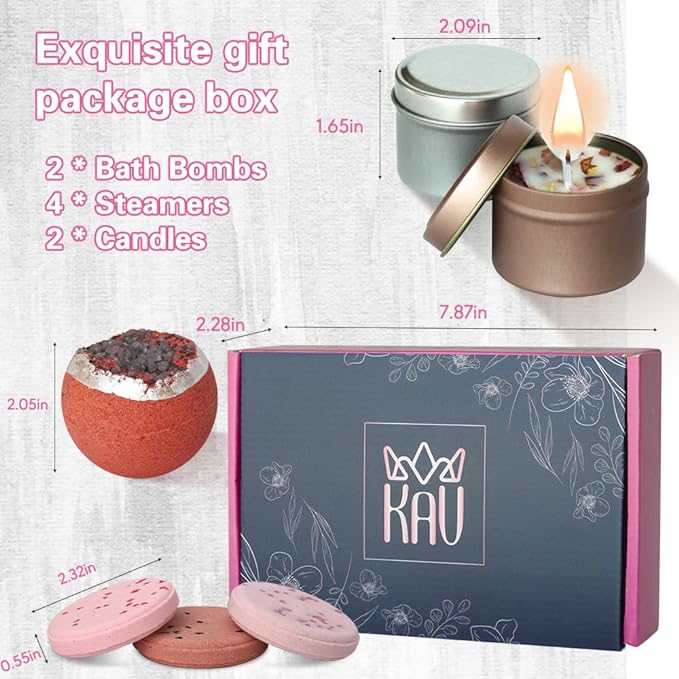KAV Bath Bomb and Candle Set