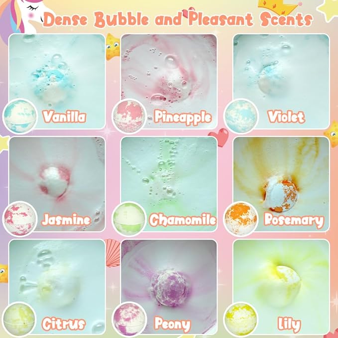 KAV Bath Bombs Surprise Bracelet Inside 9 Pcs