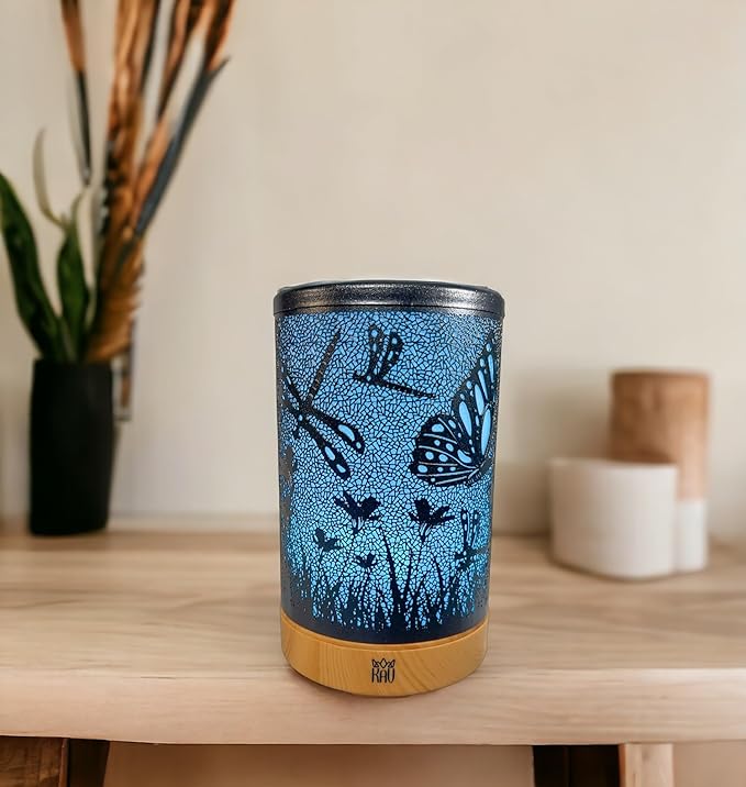 KAV Shadow of The Butterfly Black Metal Essential Oil Diffuser