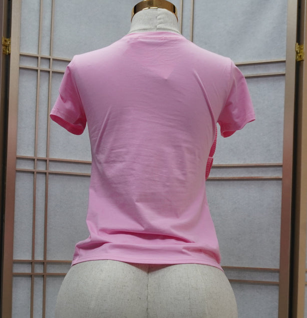 Large Flower Decor Top / T-shirt