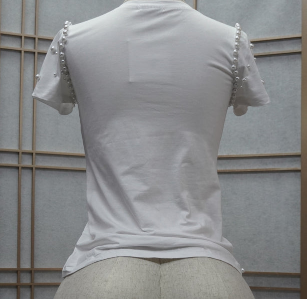Fashion Pearls Top/T-shirt