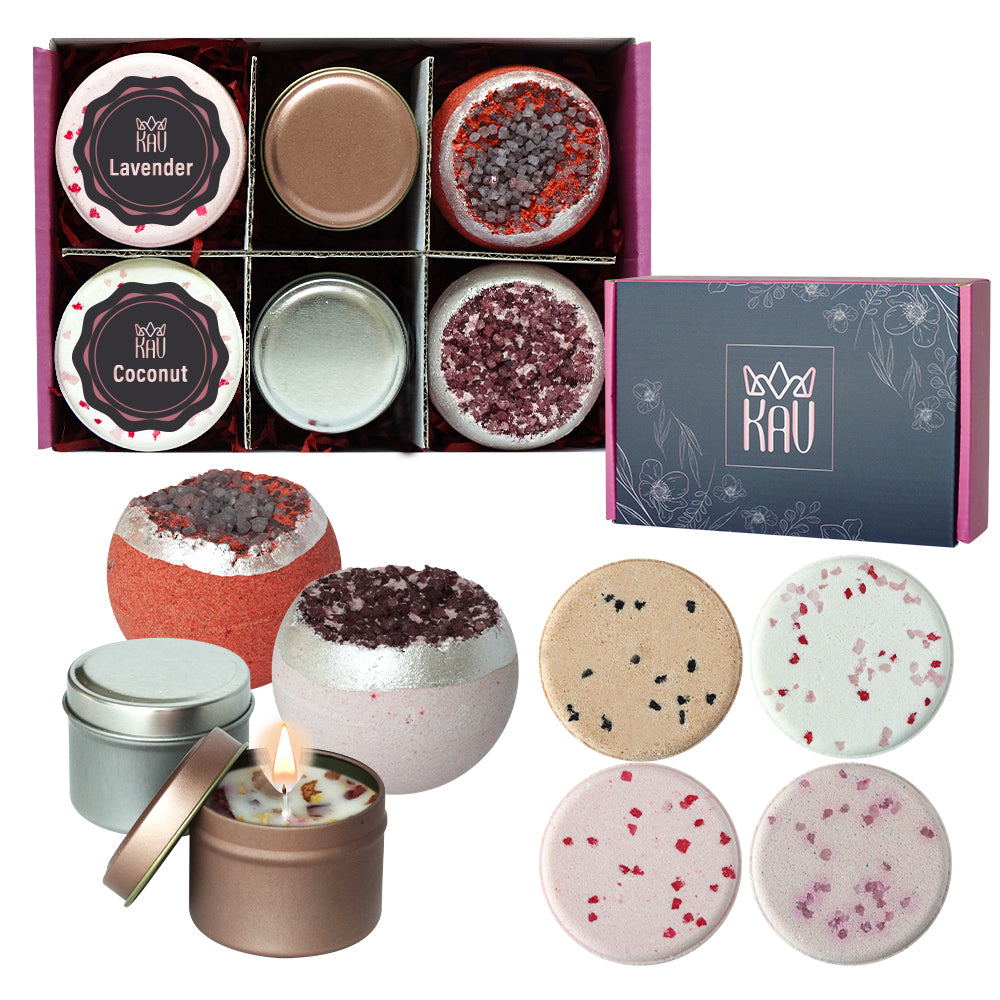 KAV Bath Bomb and Candle Set