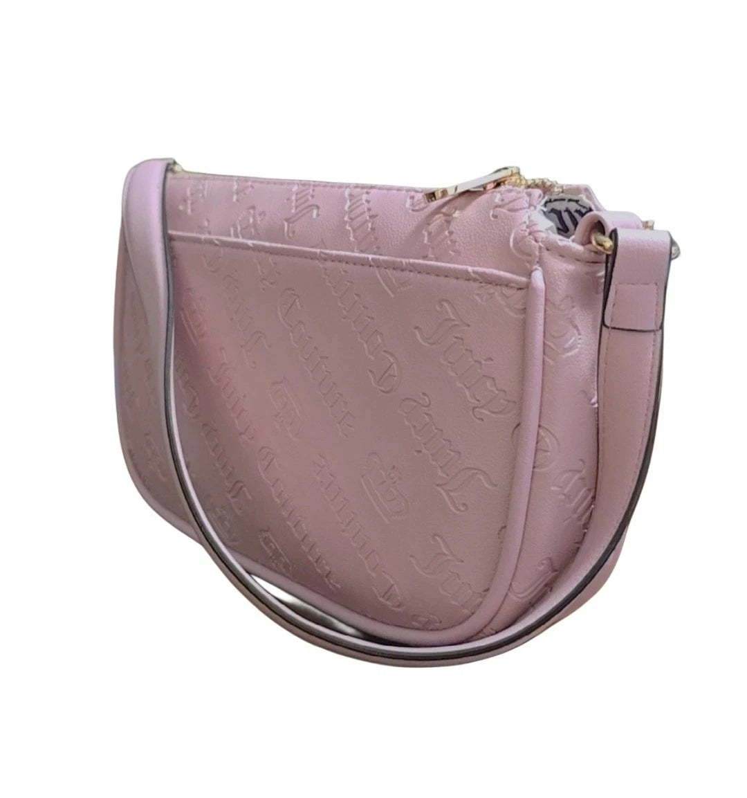 JUICY COUTURE Not Your Babe Shoulder Bag Purse ~ Dusty Blush w CHARMS