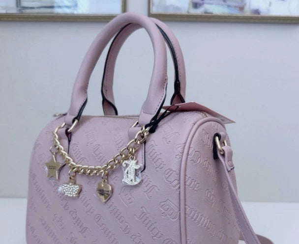 NWT Juicy Couture Not Your Babe Satchel Purse Handbag Dusty Blush
