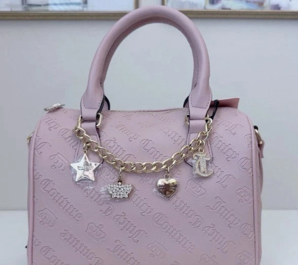 NWT Juicy Couture Not Your Babe Satchel Purse Handbag Dusty Blush
