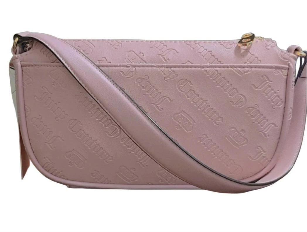 JUICY COUTURE Not Your Babe Shoulder Bag Purse ~ Dusty Blush w CHARMS
