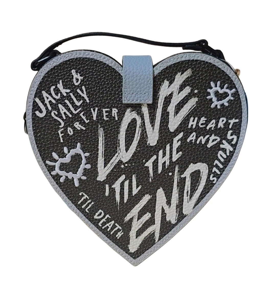 2023 Disney Parks Nightmare Before Christmas Jack And Sally Heart Bag Crossbody