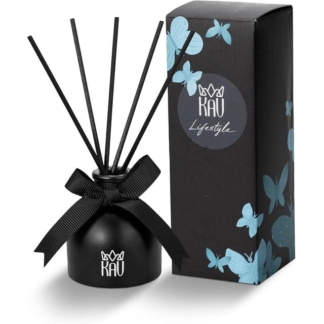 KAV KAV Reed Diffuser Set, Aroma Scented Diffuser with Sticks, Aromatherapy Reed Oil Diffuser, Home Fragrance Gift for Bathroom Office Shelf Décor (Shadow Musk)