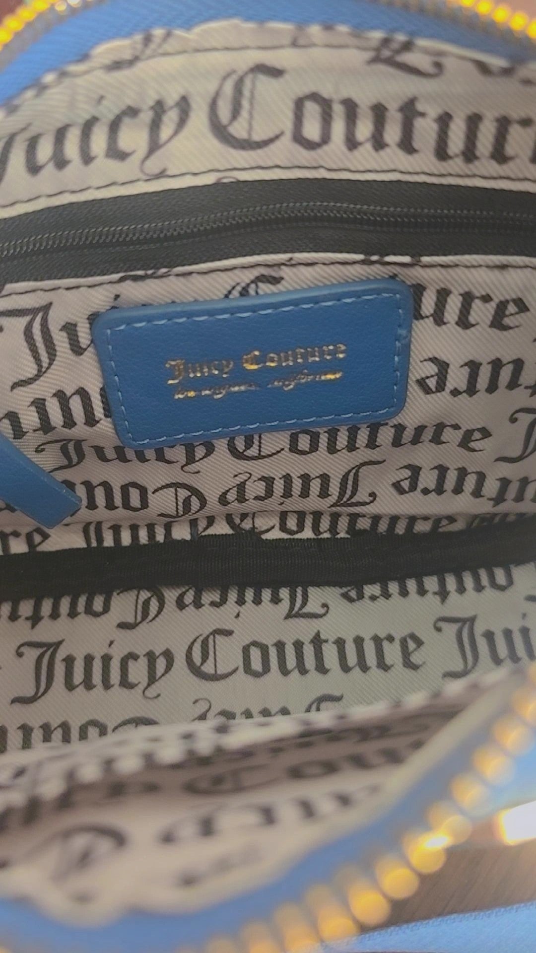 Juicy Couture Pink League Hobo Crossbody - Denim (Blue)