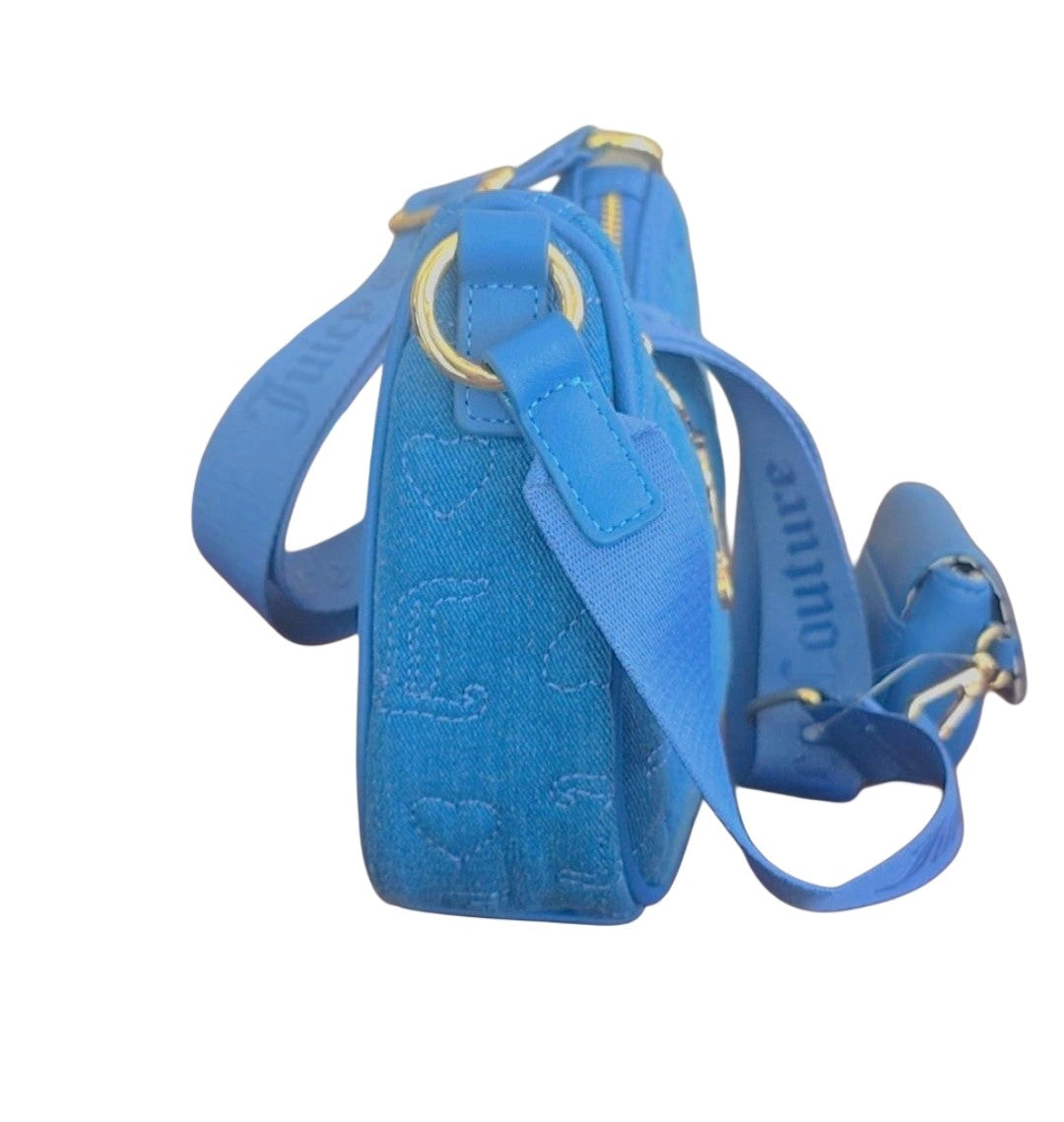 Juicy Couture Pink League Hobo Crossbody - Denim (Blue)