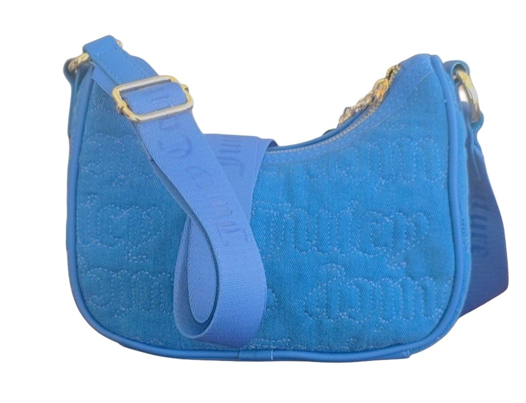 Juicy Couture Pink League Hobo Crossbody - Denim (Blue)
