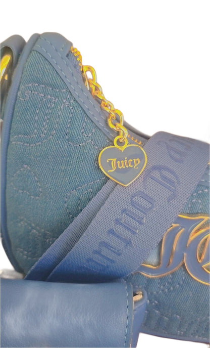 Juicy Couture Pink League Hobo Crossbody - Denim (Blue)