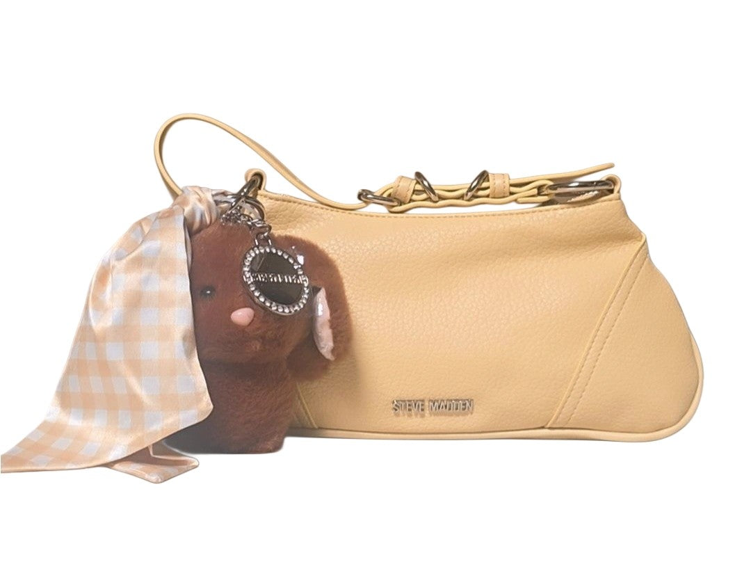 STEVE MADDEN Buttermilk BChaser update Shoulder Bag Charm, teddy - Yellow
