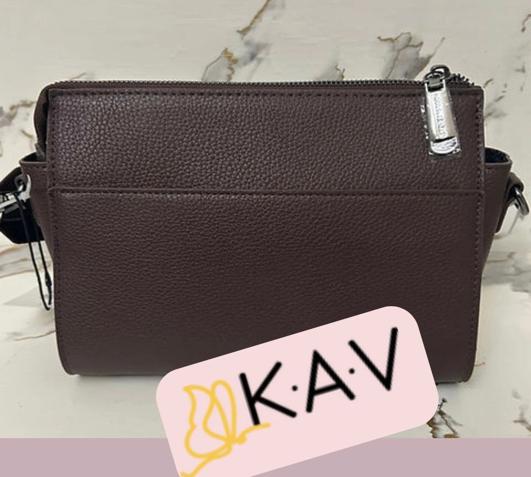 New Steve Madden Blexi Web Heart Crossbody - Chocolate