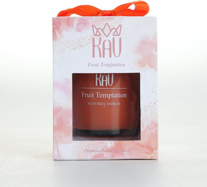 KAV Candy Cinnamon Scented Candles, Natural Soy Wax Blend Long Lasting Aroma Candles