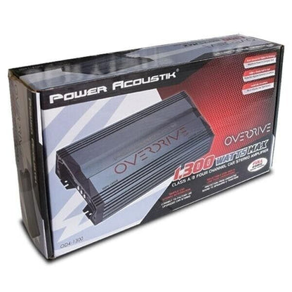 Power Acoustik OD4-1300 4 Channel 4 Ch Full Range Car Audio Amp Amplifier 1300w