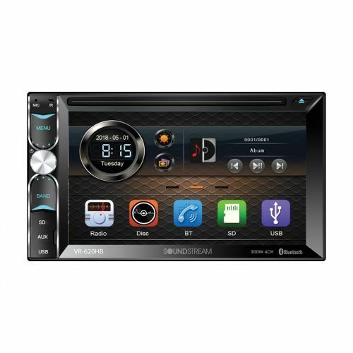 Soundstream VR-620HB 2-Din 6.2" Touchscreen Lcd Dvd Receiver With Bluetooth