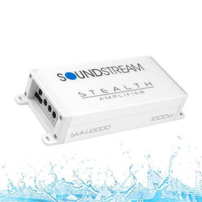 Soundstream SM4.1000D 4 Channel Marine Motorcycle Car Audio Amp Amplifier 1000w