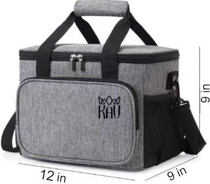 KAV Lunch Bag and Cooler, Large Insulated Lunch Box, 15L Deep Lunchbag