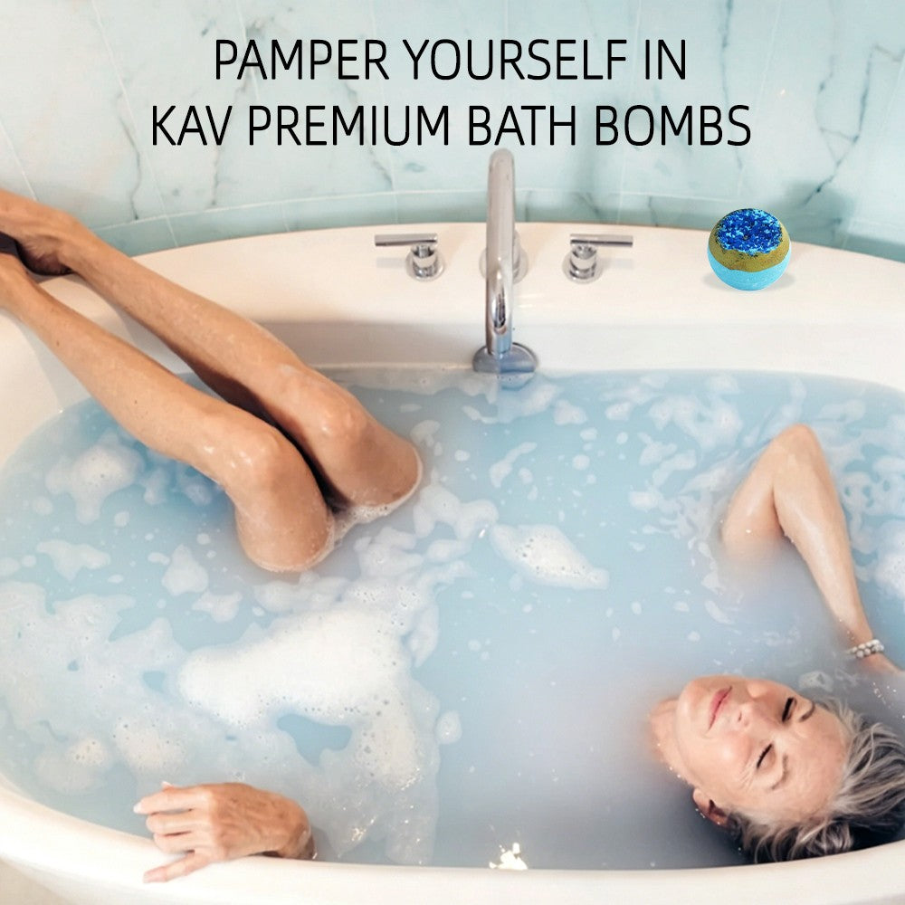 KAV 4-Piece Geode Bath Bomb Gift Set