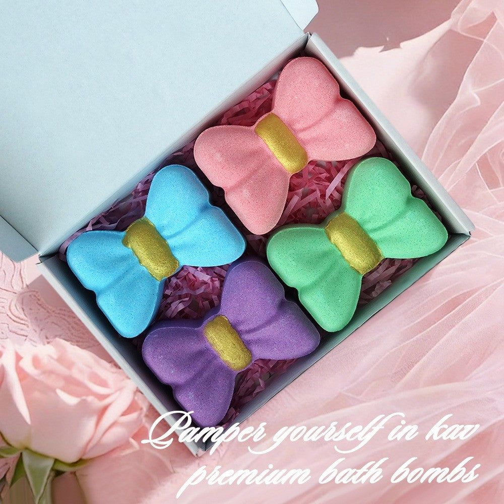 KAV Coquette Delights Bow Bath Bombs - set of 4pcs