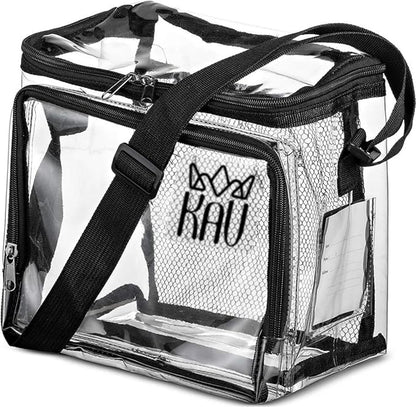 KAV Klarity Transparent Lunch Bag for Men & Women, PVC Plastic Lunch Box