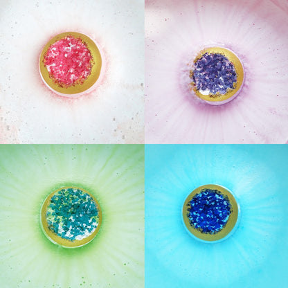 KAV 4-Piece Geode Bath Bomb Gift Set