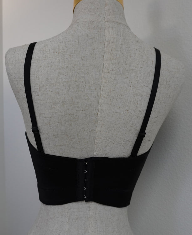 Beaded Corset Top/ Rhinestone crop Top