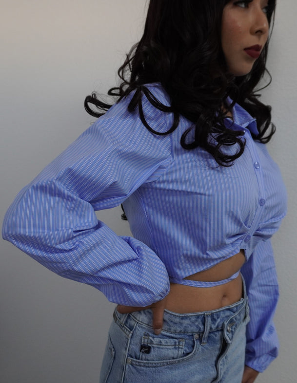Ultimate Best Striped Blouse/ Crop Top