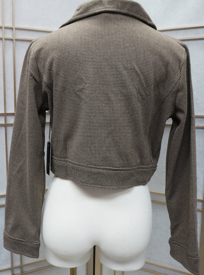 Hounds tooth crop Jacket for women
