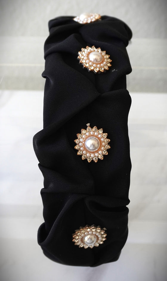 Vintage rhinestone headband for women, velvet hair twist wide headband, fashion cute hair hoop headbands for girls.