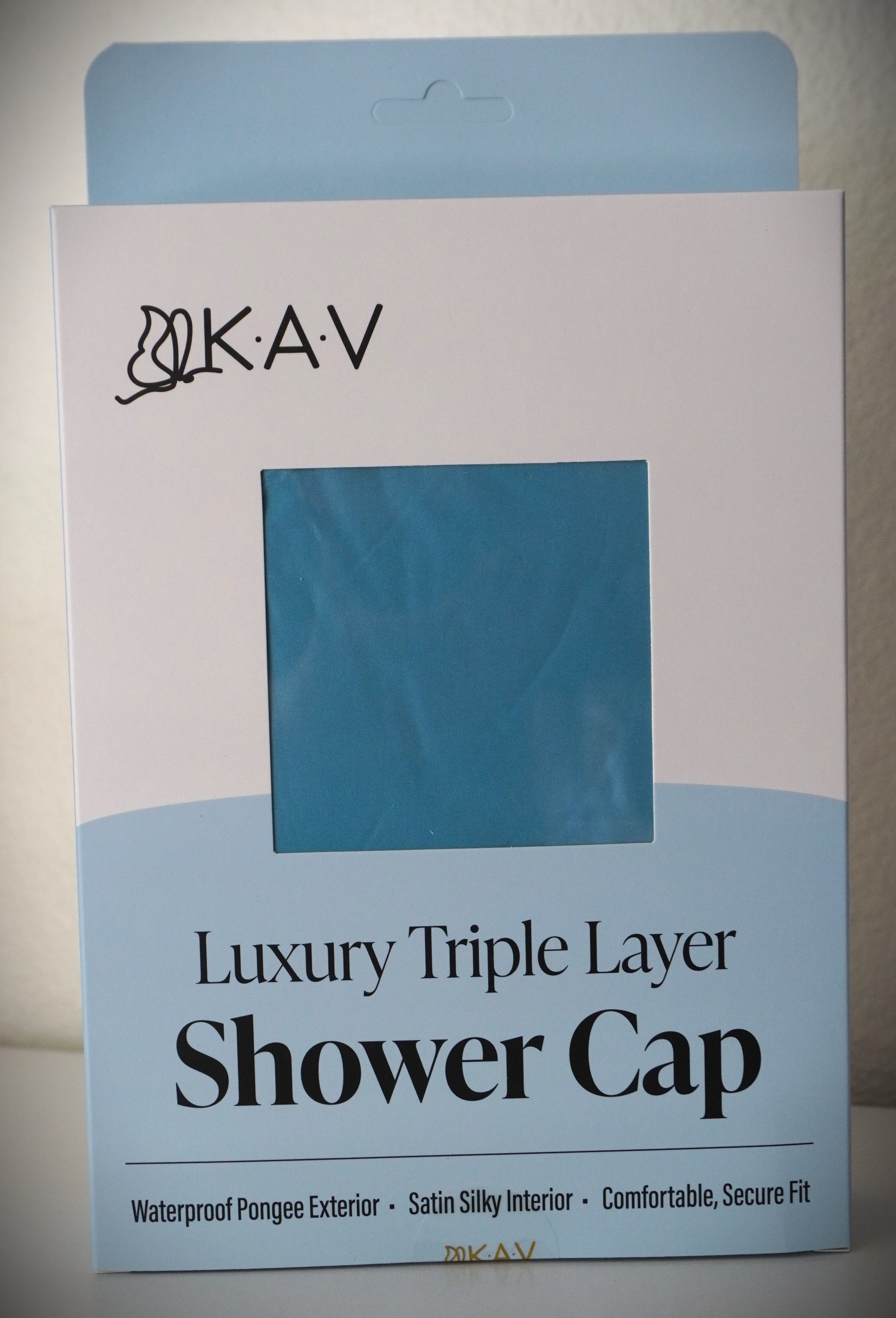 KAV Luxury Triple Layer Shower Caps - Blue