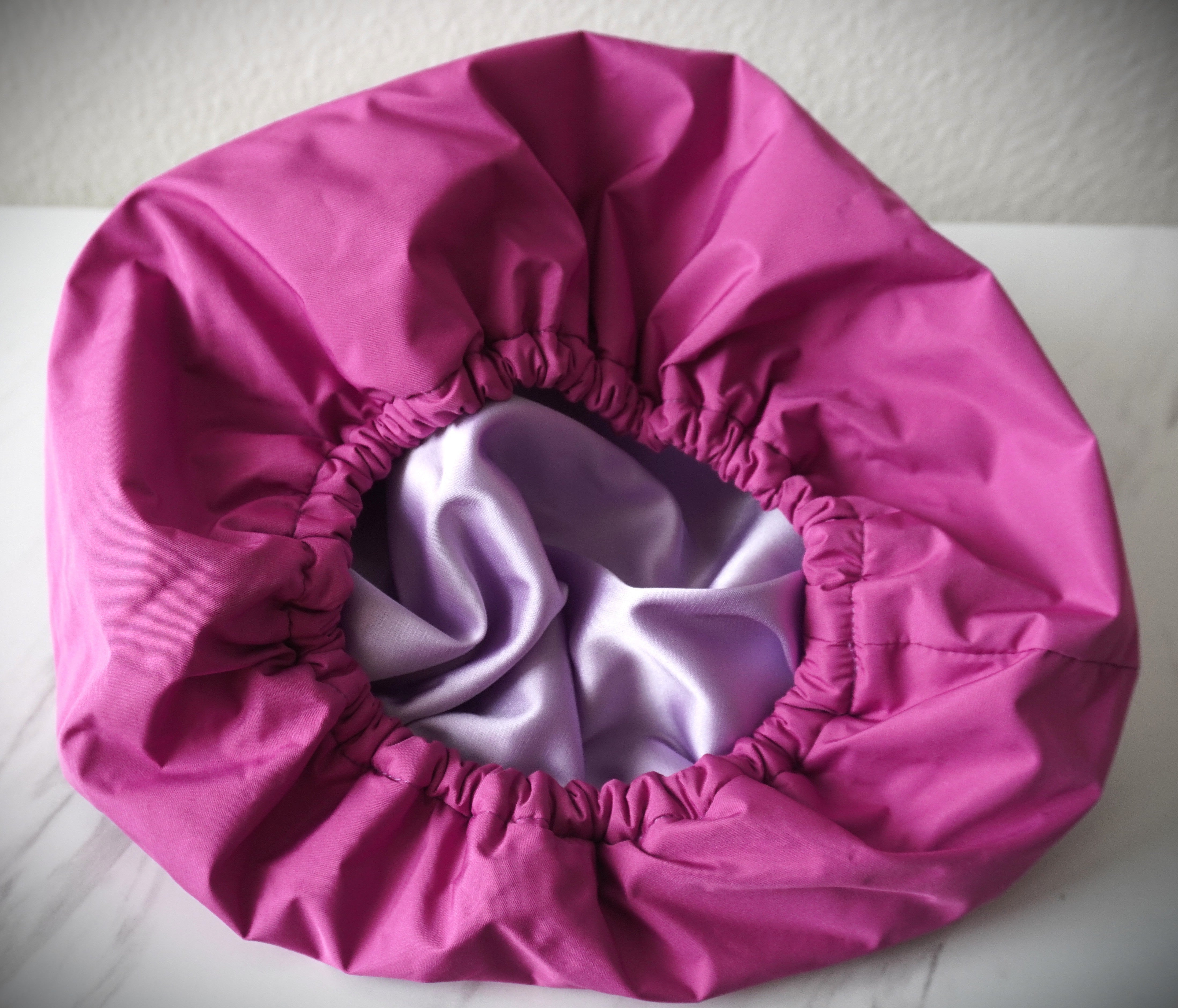 KAV Luxury Triple Layer Shower Caps - Purple