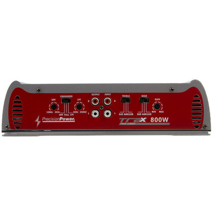 Precision Power TRAX2.800D 2 Channel Car Stereo Amplifier, 800 W Peak 400 W RMS 2 Ch Amp