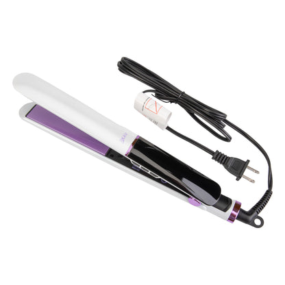 KAV Lucia Pearls Flat Iron Hair Straightener and Curler 2 in 1, Ceramic Straightening Iron 430℉, Fast Heat 1 Inch Hair Iron Gift for Women Girls, Auto Shut Off