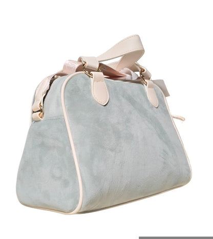 Juicy Couture Juicy In The Sky Velour Bowler Bag Frosty Green Butterfly Heart