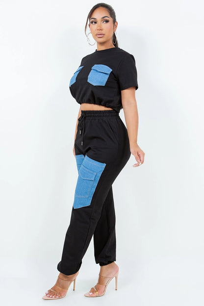 Two-piece women Demin Set