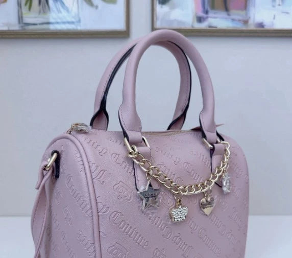 NWT Juicy Couture Not Your Babe Satchel Purse Handbag Dusty Blush