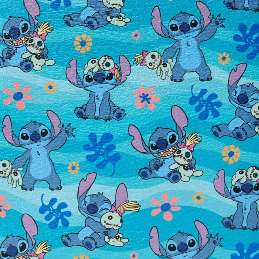 Disney parks Stitch Loungefly Mini Blue Backpack – Lilo & Stitch with Scrump