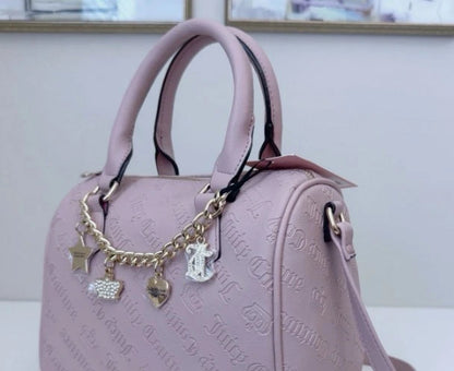 NWT Juicy Couture Not Your Babe Satchel Purse Handbag Dusty Blush