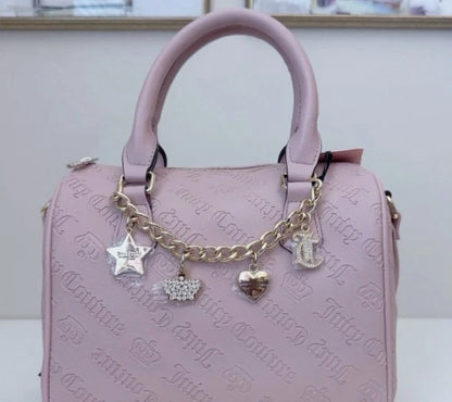 NWT Juicy Couture Not Your Babe Satchel Purse Handbag Dusty Blush