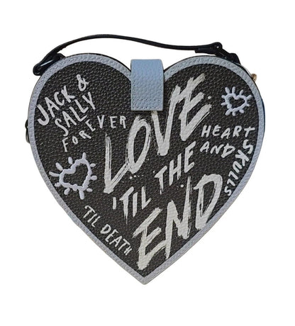2023 Disney Parks Nightmare Before Christmas Jack And Sally Heart Bag Crossbody